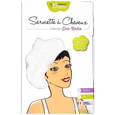 Serviette à cheveux écru - Les Tendances d'Emma