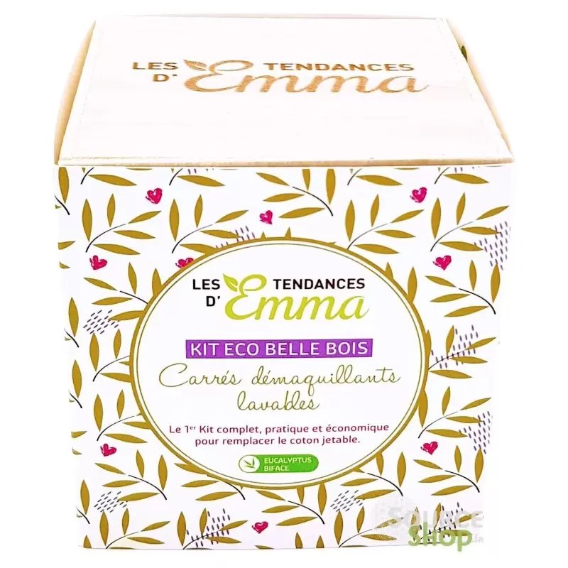 Kit Eco Belle Bois - lingettes démaquillantes - Les Tendances d'Emma
