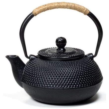 Théière Tetsubin en fonte noire - 0.6L