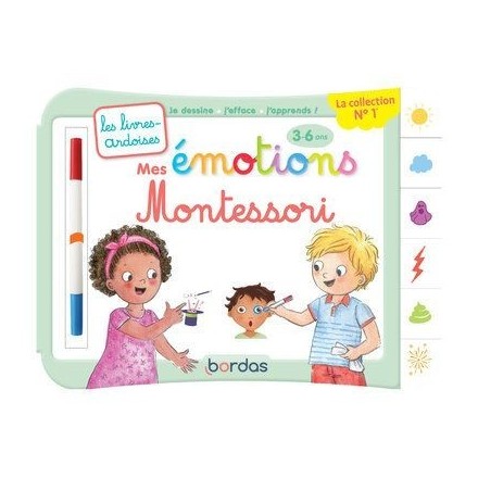 Mes émotions Montessori - Ardoises 3 à 6 ans