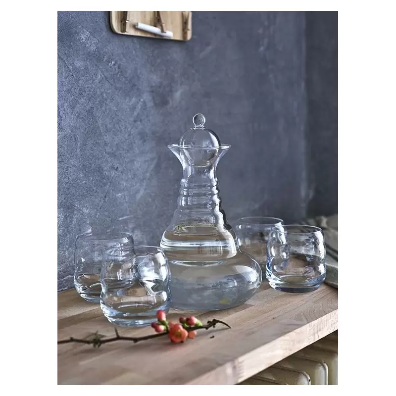 Carafe Alladin or 1.3L + 4 verres Mythos or - Nature's Design