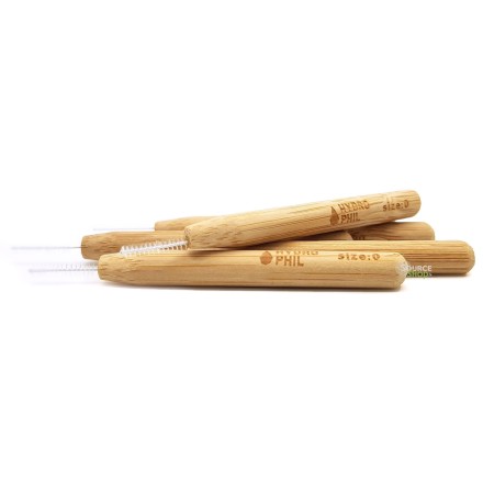 Lot de 6 brosses interdentaires en bambou - 0.40mm - Hydrophil