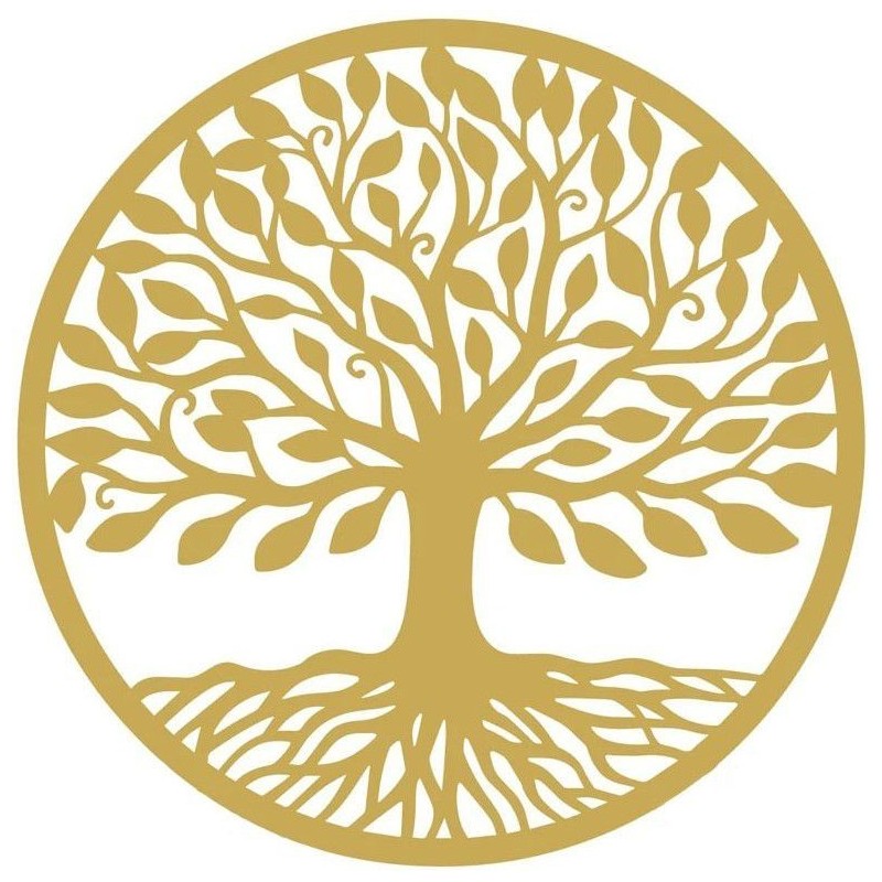 Adhésif / sticker attrape-soleil Arbre de Vie or