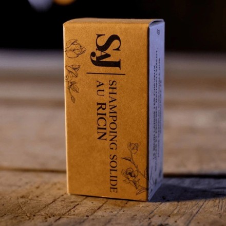 Shampooing solide BIO neutre au ricin - sans huiles essentielles - Savonnerie Artisanale du Jura