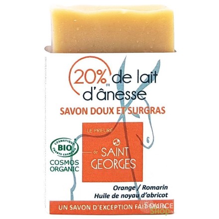 Savon BIO au lait d'ânesse & abricot - orange & romarin