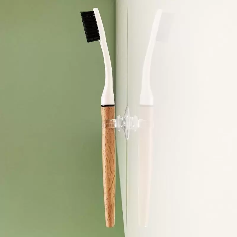 Porte brosse à dents & rasoirs - Ventouse à clip