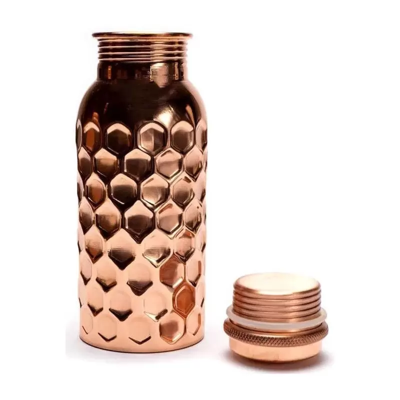 Gourde en cuivre martelé - 500ml - Yogi & Yogini