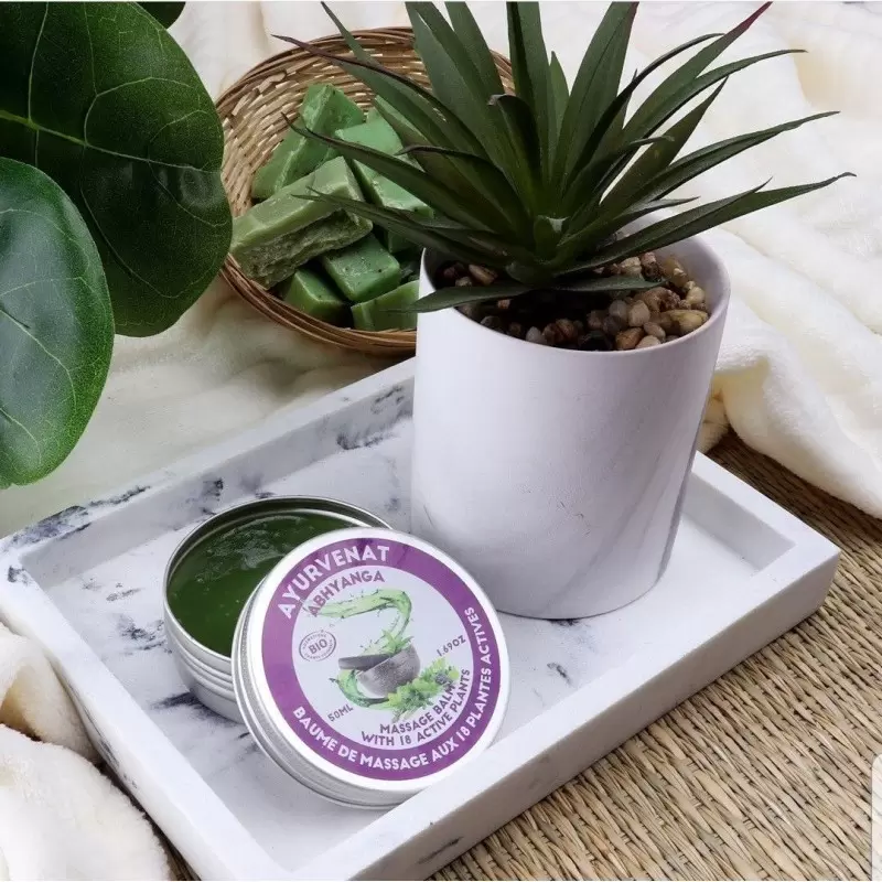 Baume de massage ayurvédique BIO énergisant & équilibrant - Abhyanga