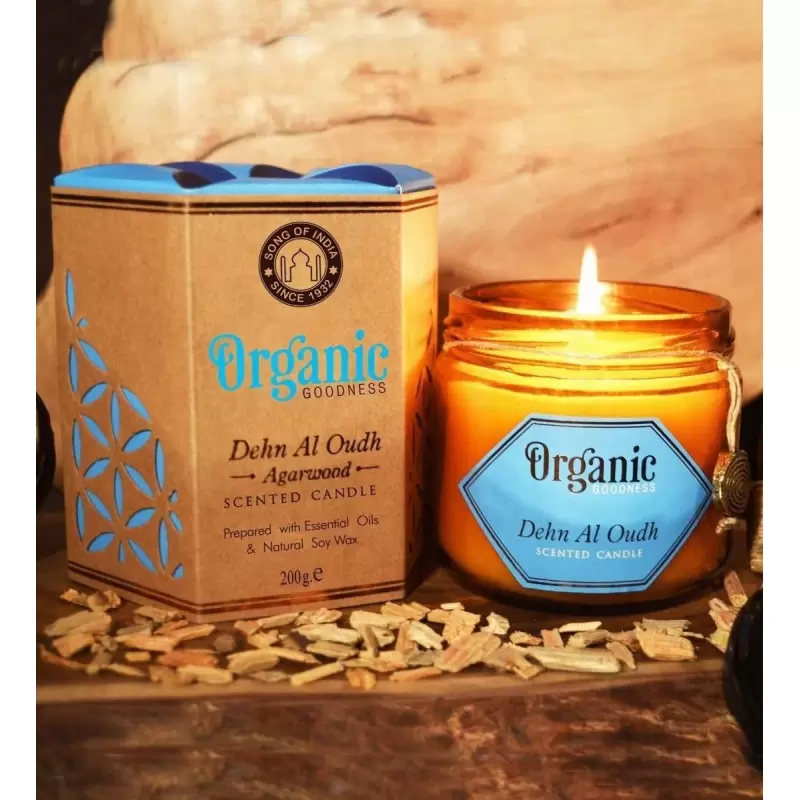 Bougie ayurvédique Oudh - végane - Organic Goodness