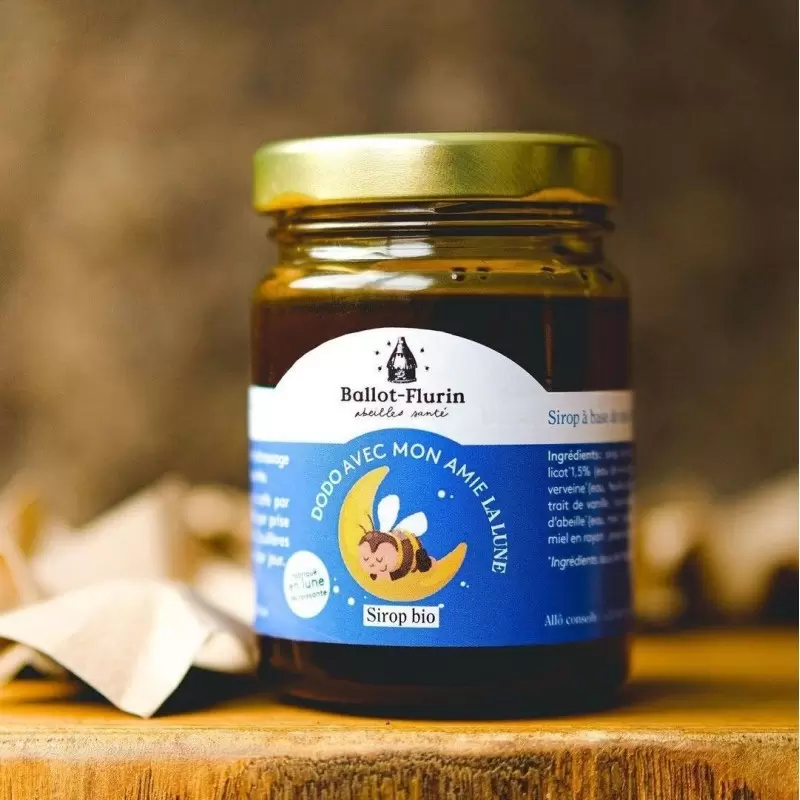Sirop Sommeil Bio "Dodo avec mon Amie la Lune" - 125g | Ballot Flurin