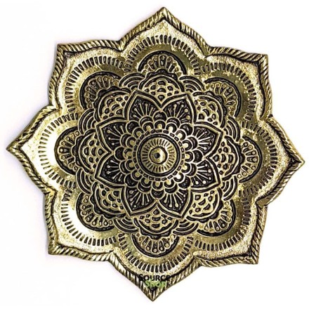 Porte encens en métal - Lotus