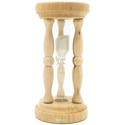 Sablier colonne en bois de charme du Jura - Artisanal & Local