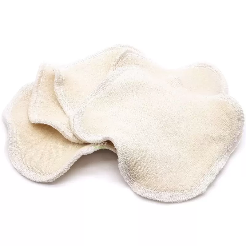 Lot de 5 Lingettes double face réutilisable & lavable - coton éponge BIO