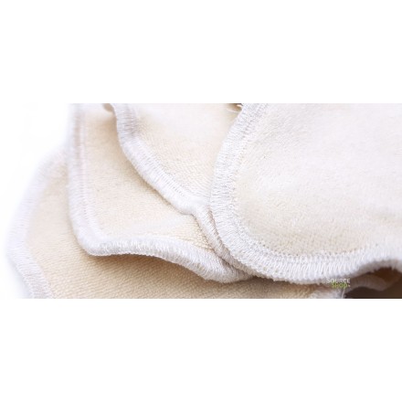 Lot de 5 Lingettes double face réutilisable & lavable - coton éponge BIO