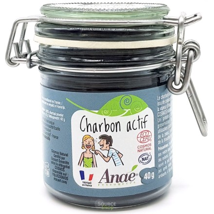 Charbon actif BIO en poudre - 30g ou 40g - Anaé