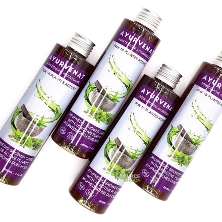 Gel douche ayurvédique BIO aux 18 plantes - 200ml - Ayurvenat