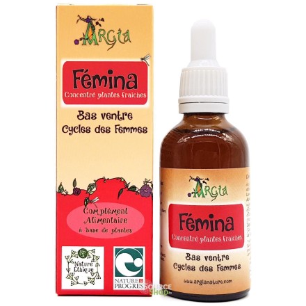 Concentré de plantes BIO - bas ventre, cycles des femmes - Fémina