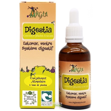Concentré de plantes BIO - estomac, ventre, système digestif - Digestia - Argia