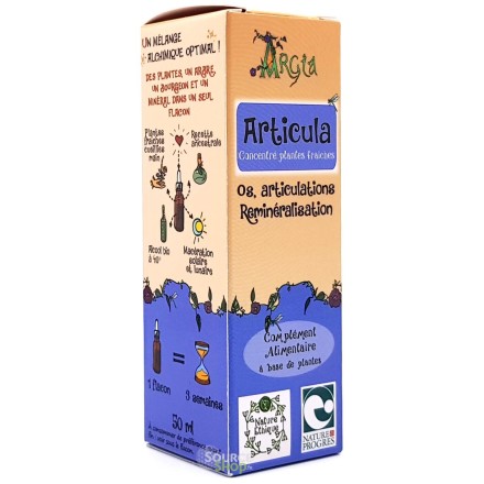 Concentré de plantes BIO - Os, articulations & reminéralisation - Articula - Argia