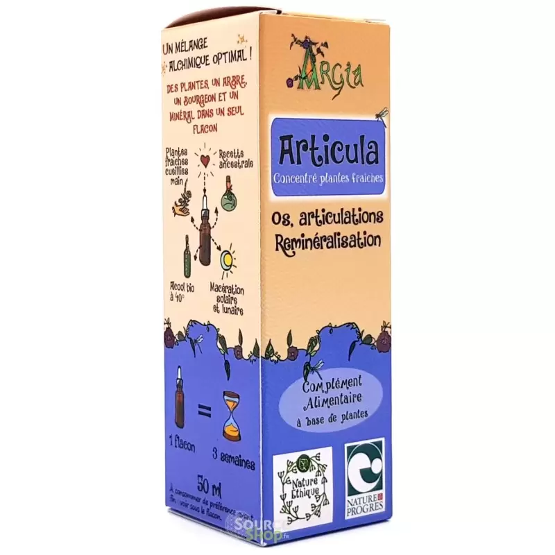 Concentré de plantes BIO - Os, articulations & reminéralisation - Articula - Argia