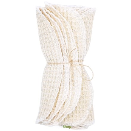 Lot de 5 lavettes BIO lavable & réutilisable - Artisanal & Français