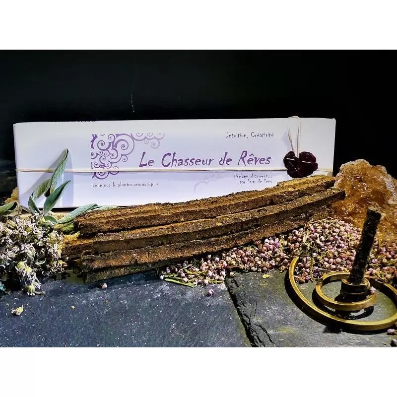 Encens BIO faits main Le Chasseur de Rêves - Créativité & intuition - Parfums d'Encens