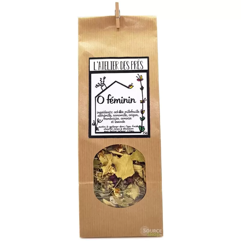 Tisane sauvage d'autrefois "O féminin" - Artisanale du Jura