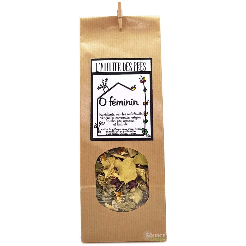 Tisane sauvage d'autrefois "O féminin" - Artisanale du Jura