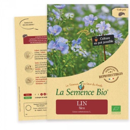 Graines Lin bleu BIO - La Semence Bio