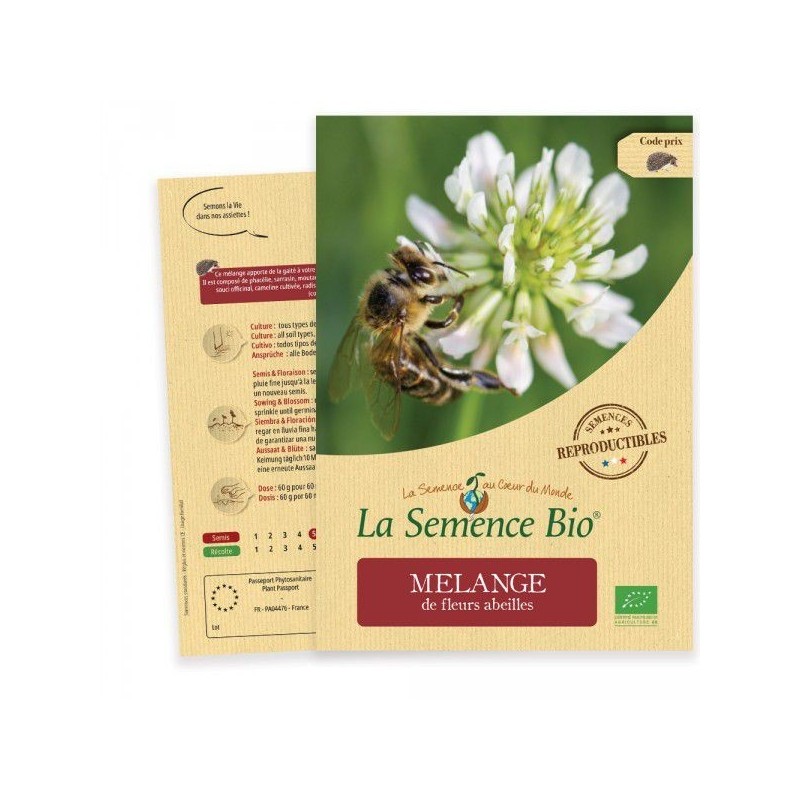 Graines Mélange de Fleurs Abeilles BIO - La Semence Bio
