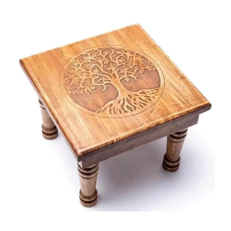 Table d'appoint en bois de manguier - Arbre de Vie