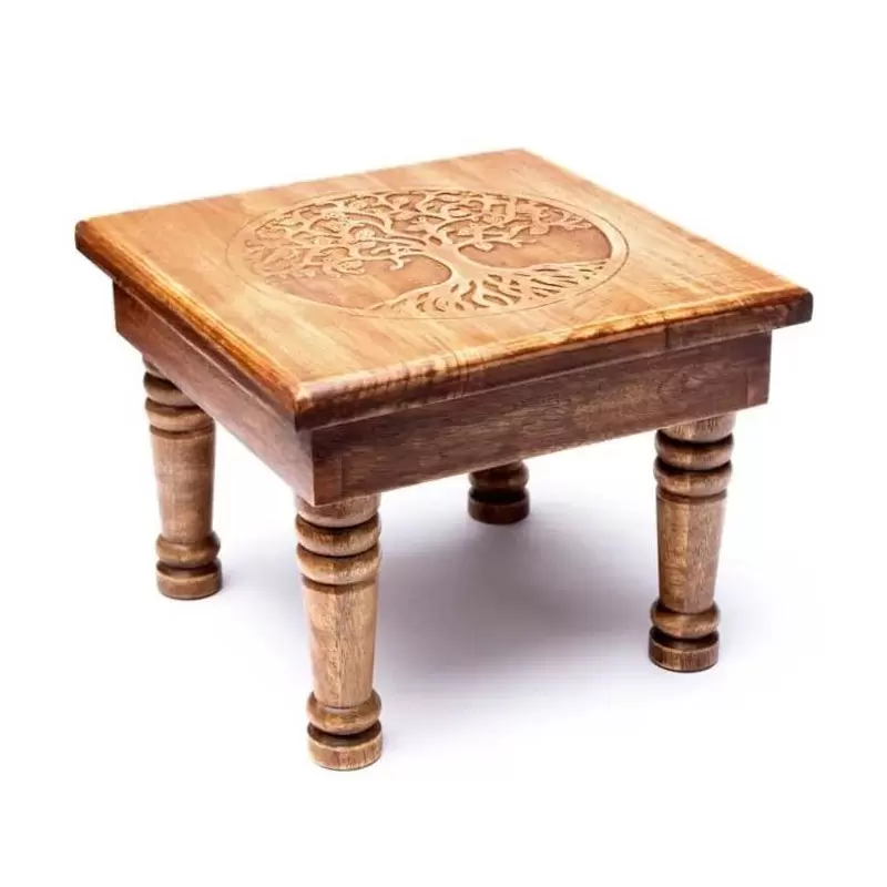 Table d'appoint en bois de manguier - Arbre de Vie