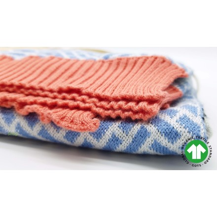Couverture bébé tricot Panda en coton BIO - Coq en Pâte