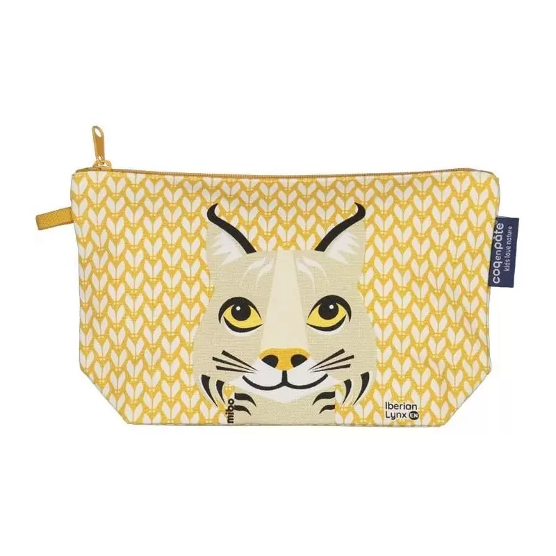 Trousse à crayons Lynx en coton BIO - Coq en Pâte