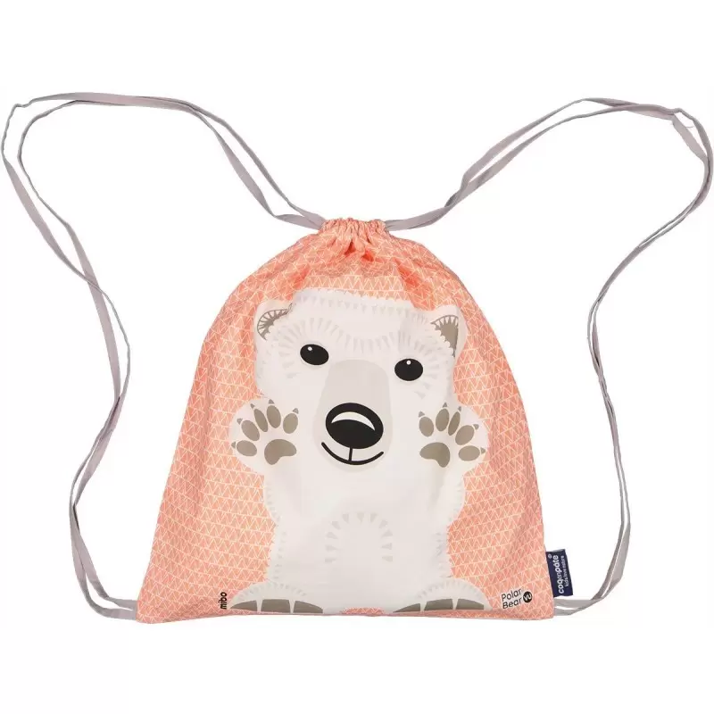 Sac d'activités enfant Ours Polaire en coton BIO - Coq en Pâte