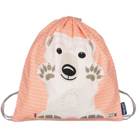 Sac d'activités enfant Ours Polaire en coton BIO - Coq en Pâte