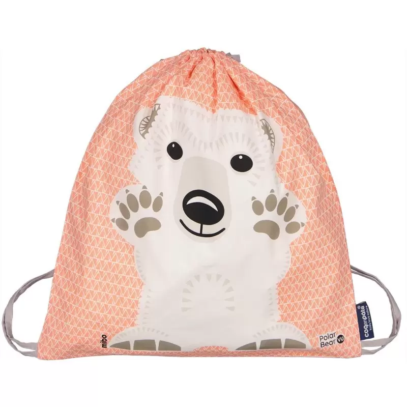 Sac d'activités enfant Ours Polaire en coton BIO - Coq en Pâte