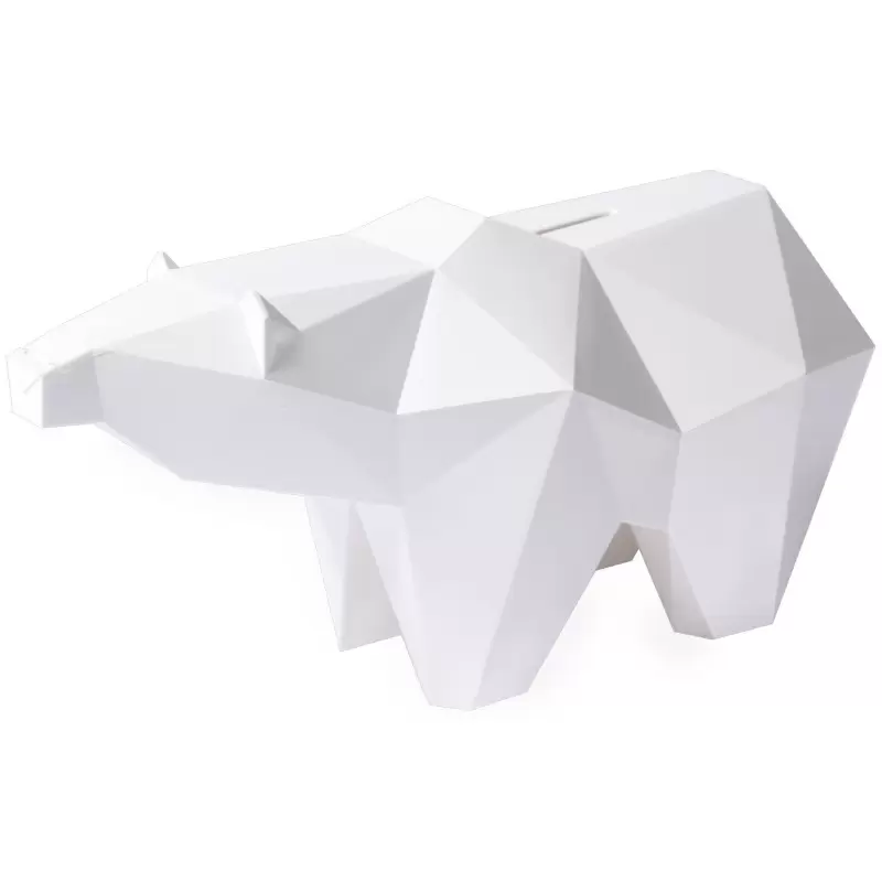 Tirelire Ours Polaire biodégradable - Koguma - Coq en Pâte