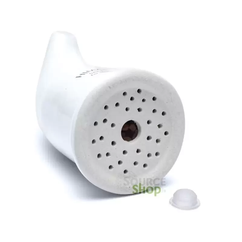 Inhalateur Lota sel de l'Himalaya - Pipe de sel en céramique
