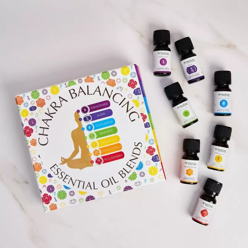 Coffret équilibrage des 7 Chakras - synergies d'huiles essentielles Aromafume