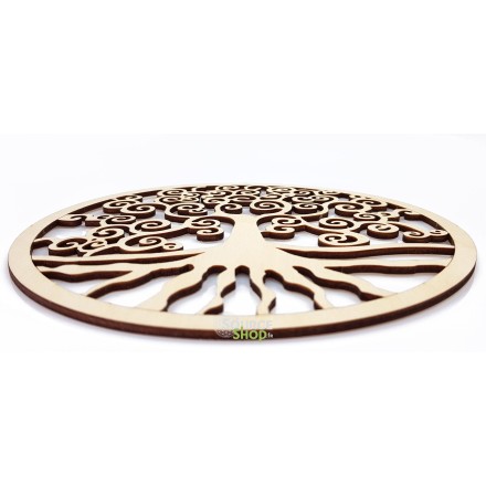 Arbre de vie en bois - Plaque de rechargement
