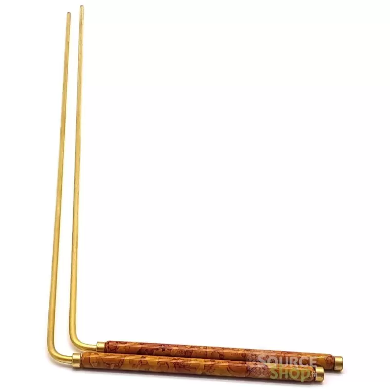Baguette de radiesthésie en cuivre & laiton