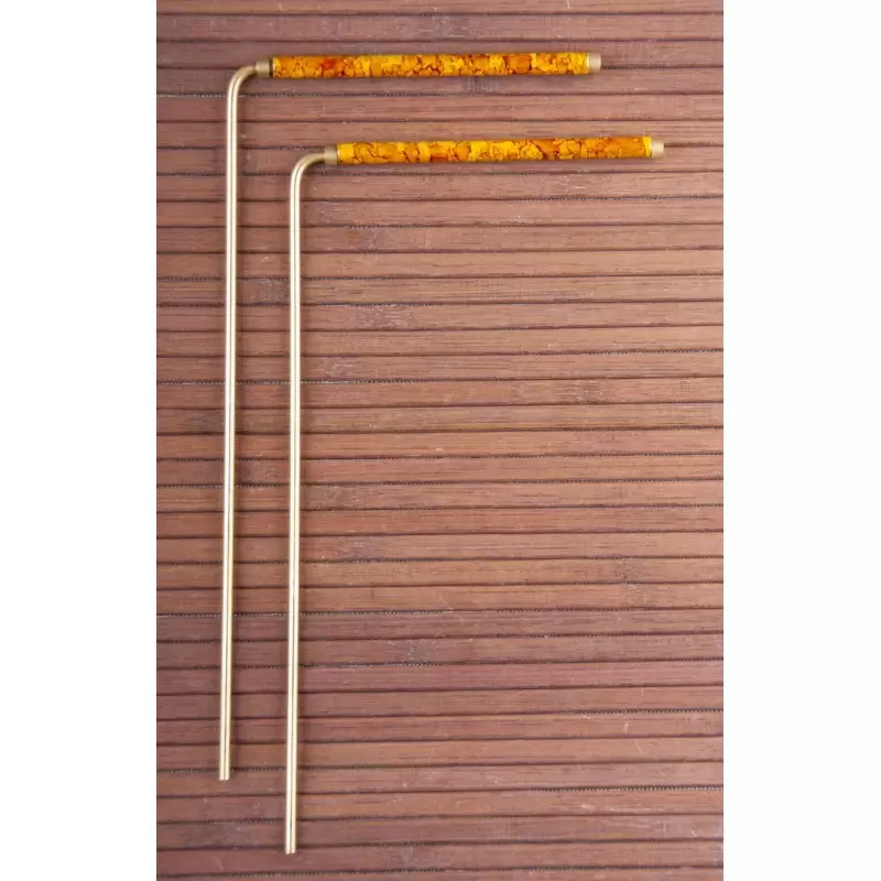 Baguette de radiesthésie en cuivre & laiton