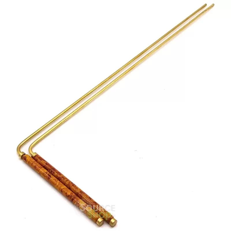Baguette de radiesthésie en cuivre & laiton