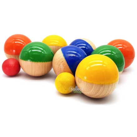 Jeu de pétanque en bois du Jura - Artisanal & Local