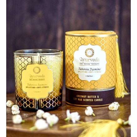 Bougie végane Jasmin & Tubéreuse - Vata - Song of India