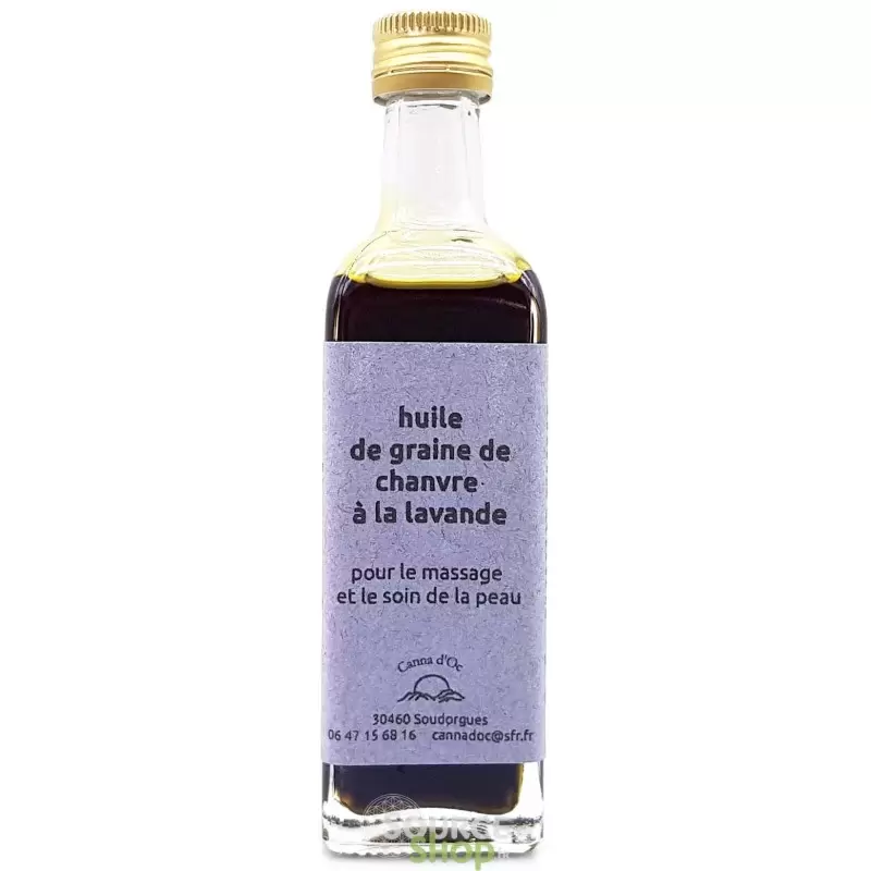 Huile de Chanvre BIO à la lavande artisanale - 60ml - Canna d'Oc