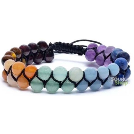 Bracelet double 7 Chakra