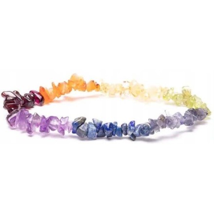 Bracelet pierre éclats 7 Chakra