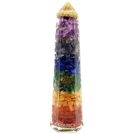 Obélisque Orgonite Chakras
